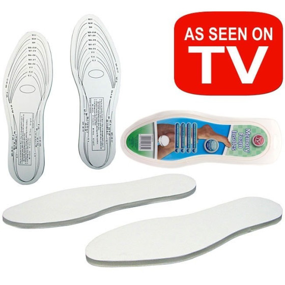 Мултифункционални стелки от мемори пяна Memory Insoles – купи сега