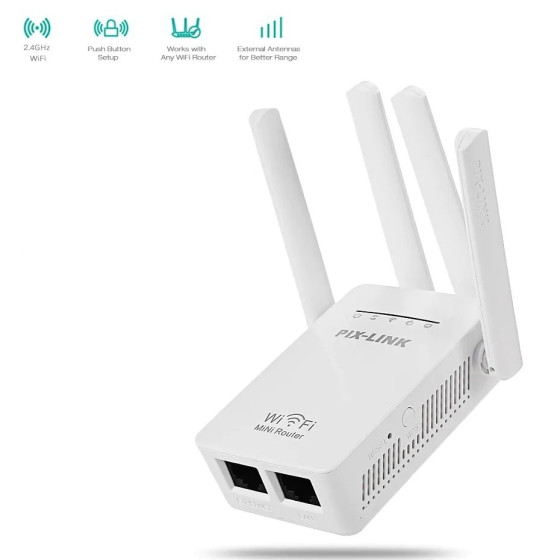 Универсален Wi-Fi рипитър и усилвател за домашна мрежа