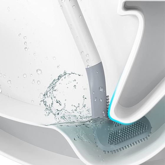 Купи удобна силиконова четка за тоалетна чиния онлайн