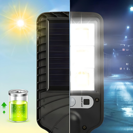 117COB LED Външна соларна лампа със сензор за движение